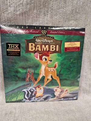 Walt Disneys Bambi 12” Laserdisc Masterpiece CAV 55th Anniversary Limited Ed. - Image 1 of 2
