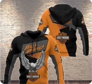 Personalized Harley Racing Davidson 3D Hoodie , Unisex Adults S-5XL - Picture 1 of 3