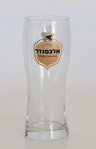 ALEXANDER birra israeliana 0,3 L/10 oz bicchiere 2014 Gold Award stella della birra europea NUOVO - Foto 1 di 3