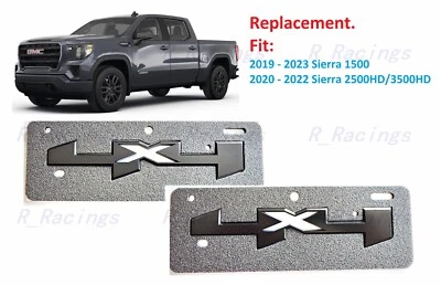 2PCS Matte black Side Bed 4x4 4 x 4 Emblems 2019+ Sierra 1500 2500HD 3500HD - Image 1 of 4