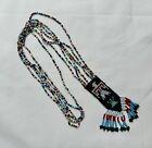 Beautiful Vintage Hand Made Beaded Necklace-Native American