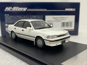 HI STORY Toyota Corolla Sedan GT AE92 HS457WH 1987 JDM 1:43 scale model car - Picture 1 of 8