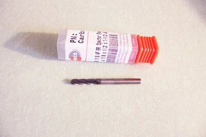 New - 1/8" 4-Flute Coated Ball Nose Carbide End Mill Imco Spector Mill #1720B - Picture 1 of 3
