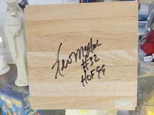 NBA Boston Celtics Kevin McHale Signed Hardwood. HoF. - Picture 1 of 5