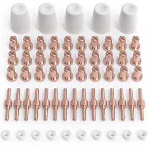 60pcs PT31 LG40 Plasma Electrodes Tips Consumables Fit CUT40 CUT50 CT312 - Picture 1 of 2