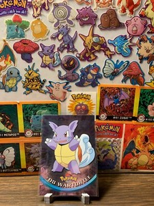 Pokémon Wartortle #08 Blue Label 1999 Topps TV Animation Edition holofoil