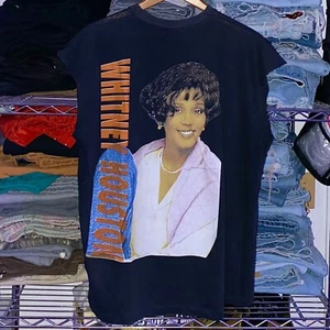 Vintage 90er 1995-96 Whitney Houston doppelseitiges Rap-T-Shirt 100 % authentisch - Bild 1 von 4
