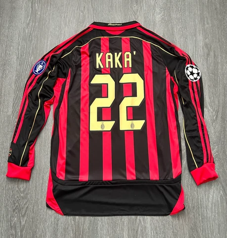 AC Milan 06/07 KAKA 22 Long Sleeve Retro Vintage Classic Shirts Jersey Cover