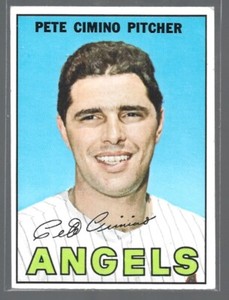 Pete Cimino California Angels 1967 Topps Baseball Card #34 (SET BREAK)