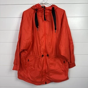 Women's Karlie Kloss x Adidas Orange Wind.RDY Full Zip Up Parka Jacket sz XS - Picture 1 of 8