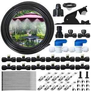 44PCS 15FT Misting Cooling System for Garden and Greenhouse Irrigation - Picture 1 of 8