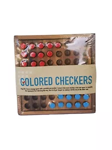 Diagonal Colored Checkers: Classic Wooden Game for 4+ Ages from SiamMandalay - Picture 1 of 9