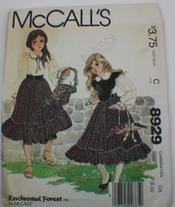 McCall's 8929 Muster - Mädchen Größe 10 Zauberwaldkleid Größe 10 - Bild 1 von 3