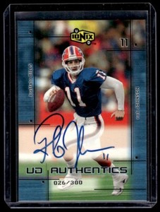 2000 UD Ionix Authentics Rob Johnson Auto 026/300 Buffalo Bills #RJ