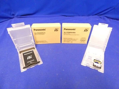 Panasonic AJ-P2AD1G4 Micro-P2 Memory Card Adapter w/AJ-P2M064BG Micro-P2 Card - Image 1 of 4