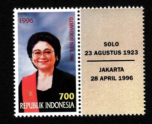 OPC 2005 Indonesia Primera Dama Ibu Tien Suharto Sc#1668 MNH 49499 - Imagen 1 de 1