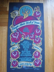 GRANDE! Raro POSTER 2008 OREGON MUSIC HALL FAME firmato Gary HOUSTON concerto musicale - Foto 1 di 5
