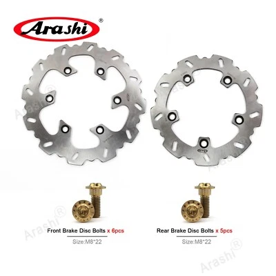 Fit for SUZUKI AN BURGMAN 400 1999 2000 Front Rear Brake Discs Rotors and Bolts - Image 1 of 4