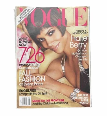 Vogue Magazine Halle Berry Fall Fashion Helmut Lang Blake Lively Sept 2010 Foto 1 de 4