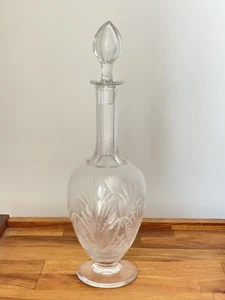 Grande carafe ancienne en cristal taillé dans le gout de Baccarat - Imagen 1 de 4