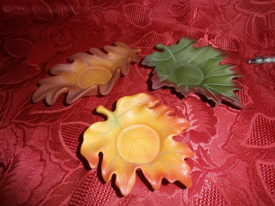 partylite lot de 3 feuilles  - Photo 1/1