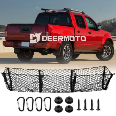 Malla maletero plataforma 3 bolsillos carga almacenamiento para camioneta Nissan Frontier Foto 1 de 4