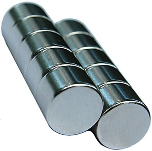 10 Neodymium Magnets 3/8 x 1/4 inch Disc N48 Rare Earth - Picture 1 of 1