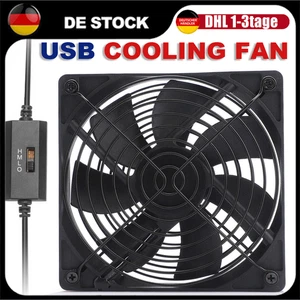 3Speed USB PC Ventilator lüfter 140mm Leise PC Gehäuselüfter Einstellbare Fan 5V - Bild 1 von 18