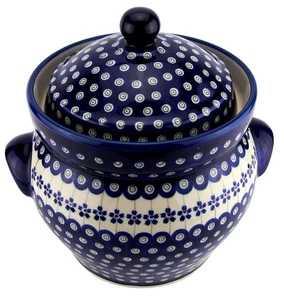 Polish Pottery Fermenting Pickling Crock Pot 4.75 Qt. by Zaklady Boleslawiec - Picture 1 of 4