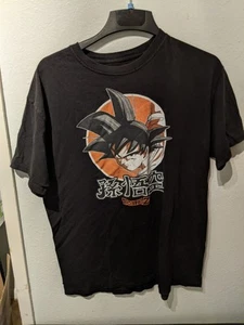 Dragonball Z T Shirt Goku Large Bird Studios Anime Funimation Toei Nero - Foto 1 di 5