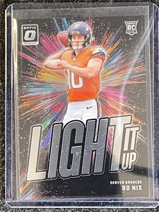 2024 Donruss Optic #6 Bo Nix Light It Up Denver Broncos - Bild 1 von 2