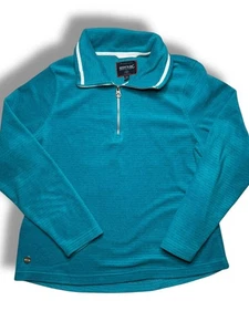 Regatta Great Outdoors Damen Half Zip Fleecepullover UK 18 türkis sehr guter Zustand - Bild 1 von 10