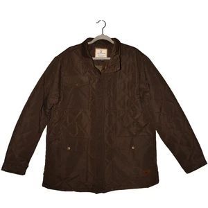 YELLOWSTONE $130 Brown Corduroy Collar Quilted Barn Coat Men's XXL - Picture 1 of 5