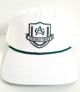 Adidas Vintage Golf Snapback Hat Cap Mens Adjustable White Green New One Size - Picture 1 of 14