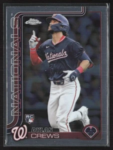 2025 Topps Chrome #146 Dylan Crews RC Washington Nationals - Picture 1 of 2