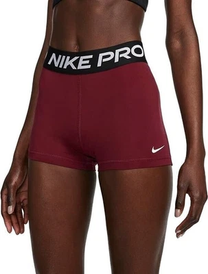 NWT Size S,M,L Women's Nike Pro 365 3" Compression Short Beetroot CZ9857-638 - Image 1 of 4