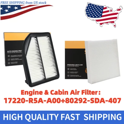 Fits 2012-2014 Honda CR-V CRV 2.4L  Engine & Cabin Air Filter Combo Set - Image 1 of 4