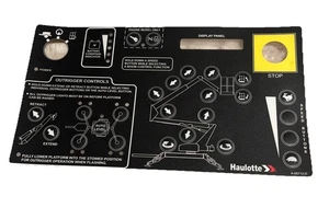 Bil-Jax Haulotte A-00712-D, Schaltkasten Aufkleber Overlay ohne Ausleger drehen, Auslegerheber - Bild 1 von 2