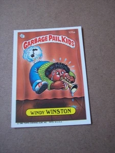 Garbage Pail Kids 1986 serie 5 Windy Winston 175a medio GPK OS5 casi nuevo - Imagen 1 de 2