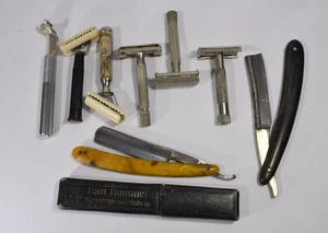 2x RASSIERMESSER + 6x RASIERHOBEL Gillette Karl Humme Barbier Friseur Zubehör - Bild 1 von 8