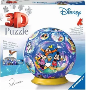 NEW Ravensburger 72 Pieces Jigsaw 3D Puzzle Disney Characters Puzzle Ball 6+ Age - Picture 1 of 2