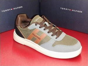 Tommy Hilfiger TMCETUS Leder Mesh Mode Herren # 8,5 Sneaker H Design Neu - Bild 1 von 12