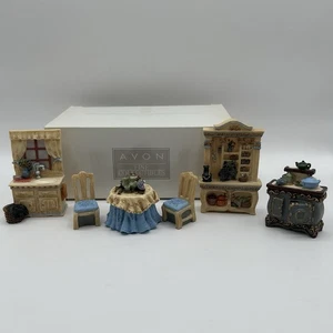 Avon Fine Collectibles Victorian Memories Miniature Furniture Kitchen Set 2001 - Picture 1 of 11