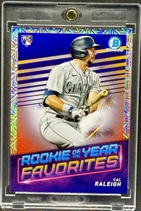 Cal Raleigh RARE ROOKIE RC MOJO REFRACTOR INVESTMENT CARD BOWMAN MARINERS MINT - Picture 1 of 2
