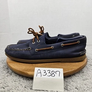 Scarpa da barca Sperry Top Sider 2 occhielli blu navy pelle stile di vita casual quotidiana uomo 13 - Foto 1 di 13