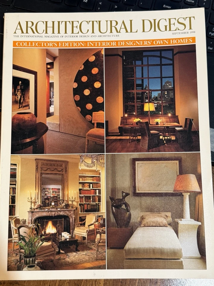 Architectural Digest Magazine September 1998-Collector's Edition-Designers Homes - Image 1 of 1