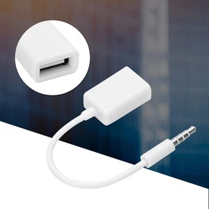 Conector macho de 3,5 mm a USB hembra AUX cable convertidor cable adaptador - Imagen 1 de 22