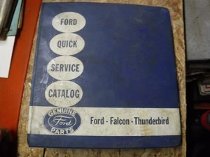 1955-61 FORD FALCON THUNDERBIRD ORIGINAL FACTORY QUICK SERVICE PARTS CATALOG - Picture 1 of 10