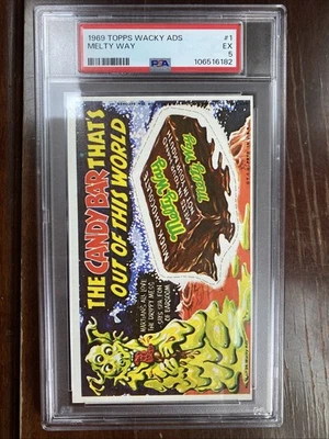 1969 TOPPS WACKY PACKAGES ADS #1 Melty Way PSA 5 - Image 1 of 3
