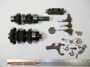 HONDA 73 CB350F TRANSMISSION SHIFT DRUM FORKS 73-CB350F-TRANS 1973  jh - Picture 1 of 9